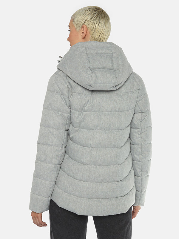 Steppjacke mit angeschnittene Kapuze