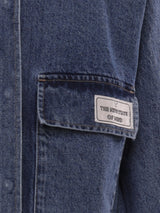 City Jeansjacke mit Stehkragen